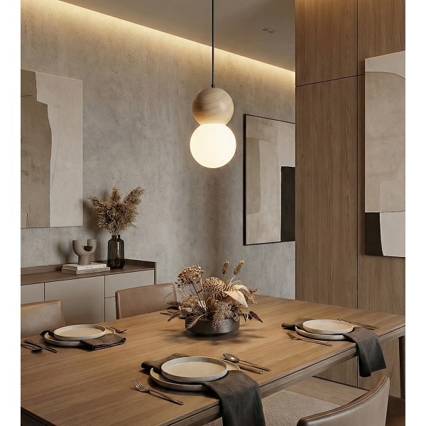 Lampa wisząca LOOP 1 BLACK - Emibig