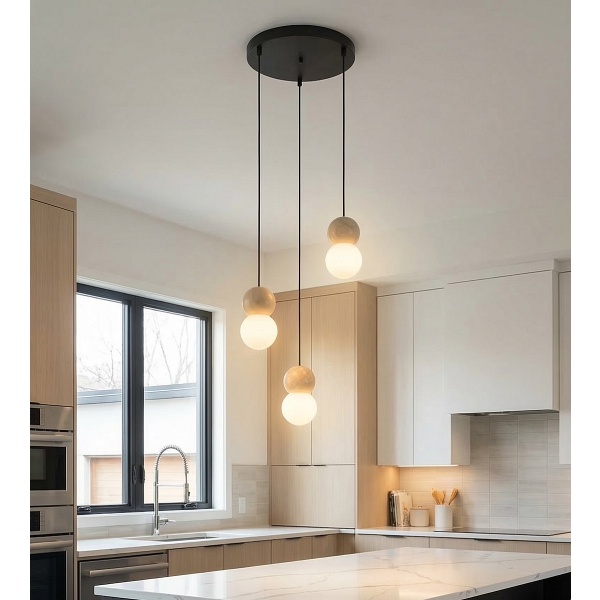 Lampa wisząca LOOP 3 BLACK - Emibig