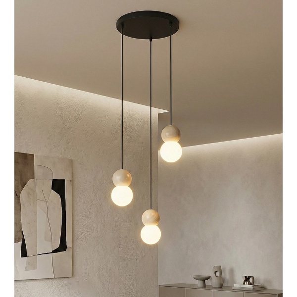 Lampa wisząca LOOP 3 BLACK - Emibig