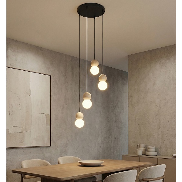 Lampa wisząca LOOP 4 BLACK - Emibig