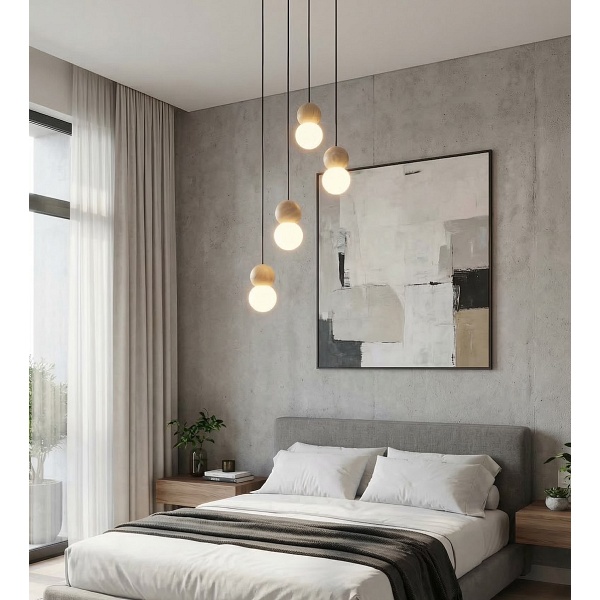 Lampa wisząca LOOP 4 BLACK - Emibig