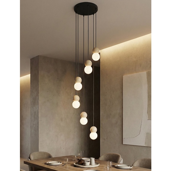 Lampa wisząca LOOP 6 BLACK - Emibig