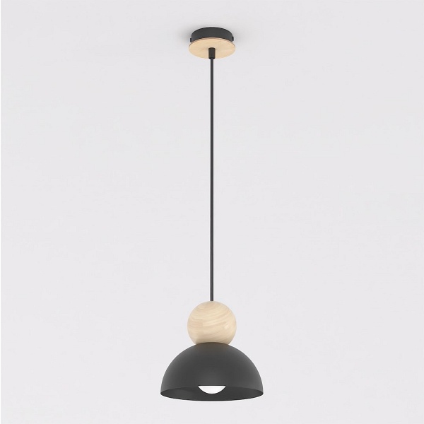 Lampa wisząca KAKI 1S BLACK - Emibig