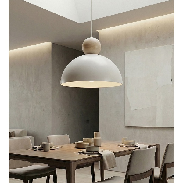 Lampa wisząca KAKI 1M WHITE - Emibig