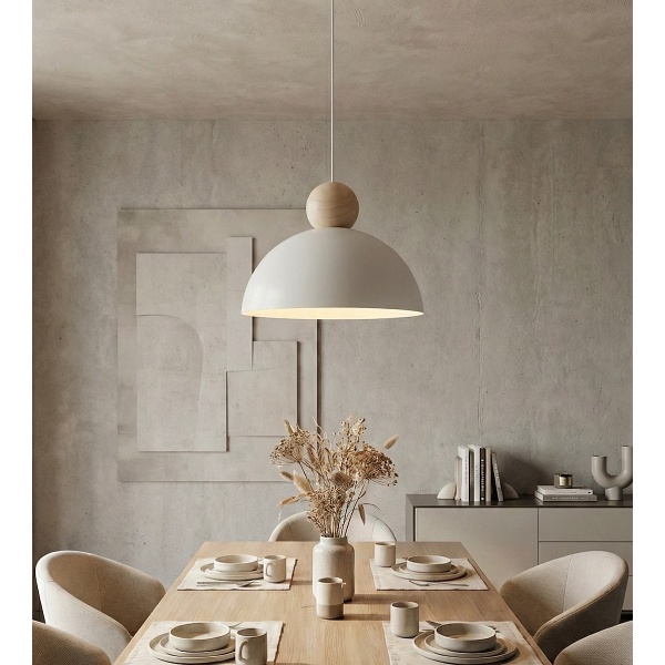 Lampa wisząca KAKI 1M WHITE - Emibig