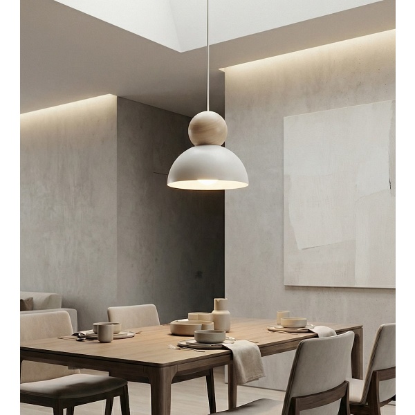 Lampa wisząca KAKI 1S WHITE - Emibig