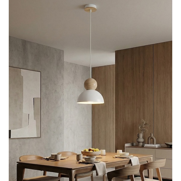 Lampa wisząca KAKI 1S WHITE - Emibig