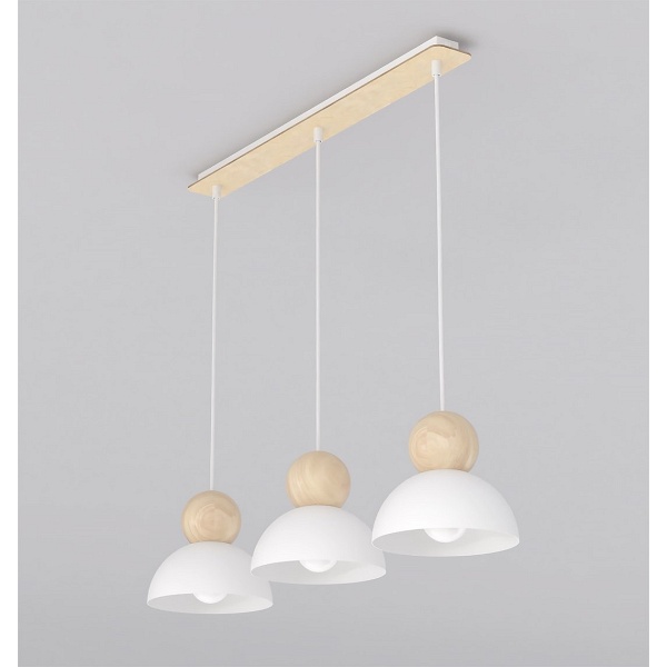 Lampa wisząca KAKI 3 WHITE - Emibig