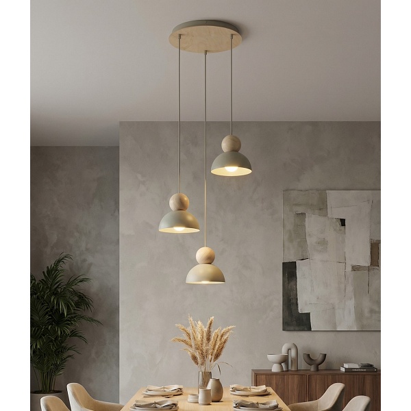 Lampa wisząca KAKI 3PREM MOKKA - Emibig