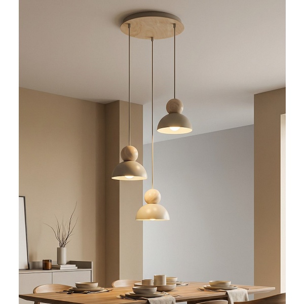 Lampa wisząca KAKI 3PREM MOKKA - Emibig