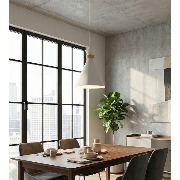 Lampa wisząca ZERO 1 WHITE - Emibig