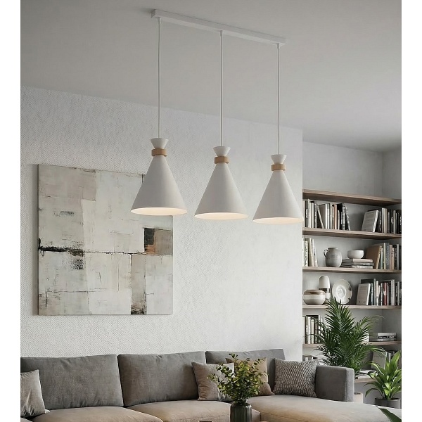 Lampa wisząca ZERO 3 WHITE - Emibig