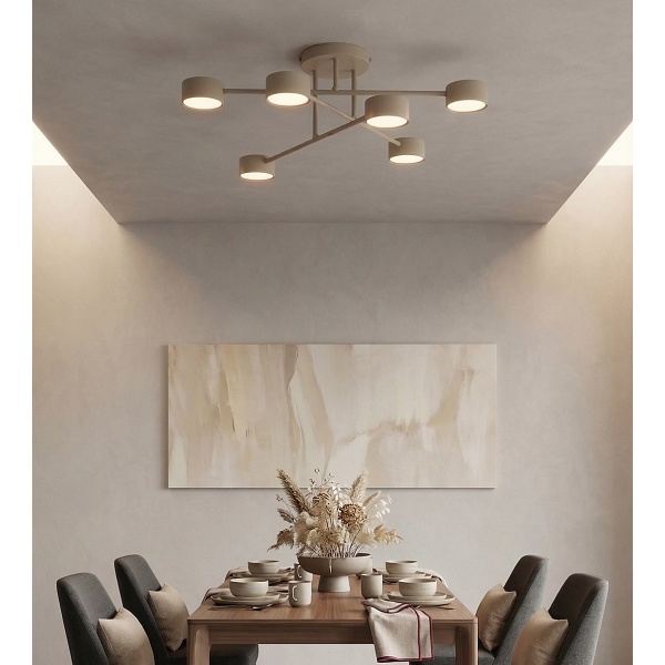 Lampa sufitowa HALO 6 MOKKA - Emibig