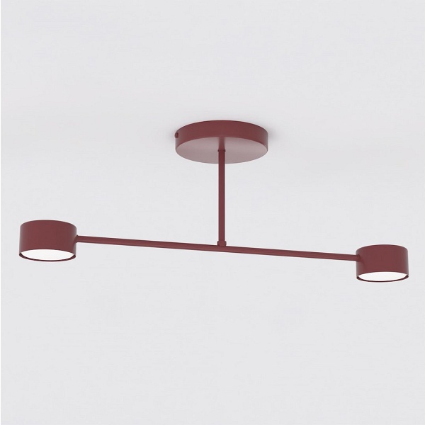 Lampa sufitowa HALO 2 BURGUNDY - Emibig