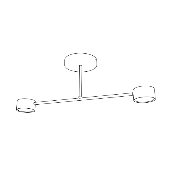 Lampa sufitowa HALO 2 BURGUNDY - Emibig