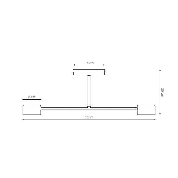 Lampa sufitowa HALO 2 BURGUNDY - Emibig