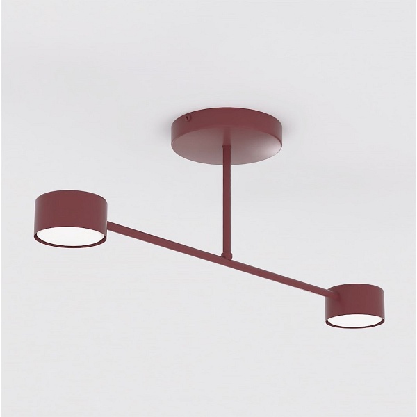 Lampa sufitowa HALO 2 BURGUNDY - Emibig