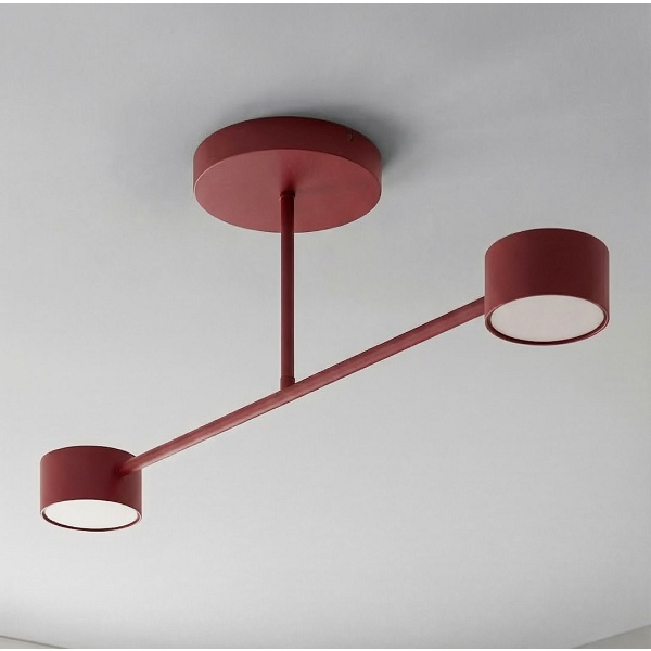 Lampa sufitowa HALO 2 BURGUNDY - Emibig