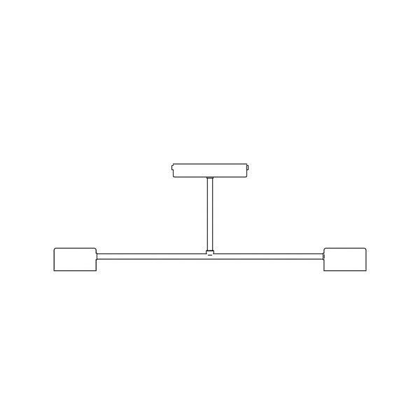 Lampa sufitowa HALO 2 BURGUNDY - Emibig