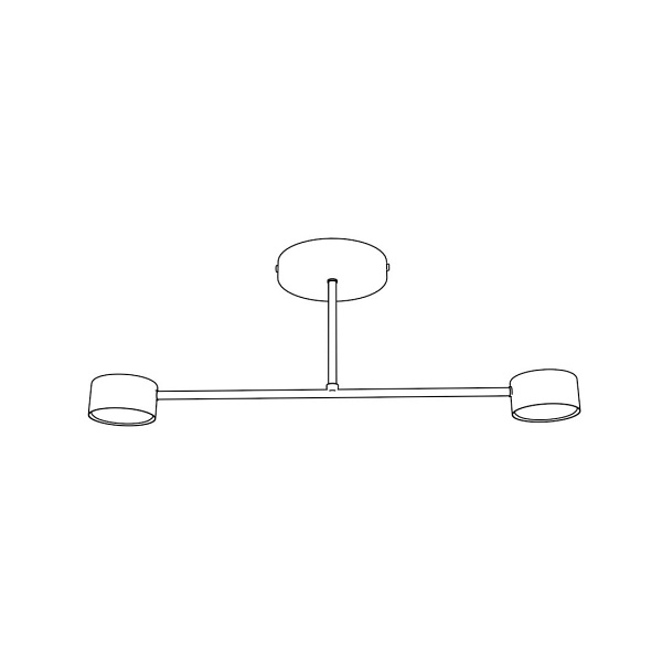 Lampa sufitowa HALO 2 BURGUNDY - Emibig
