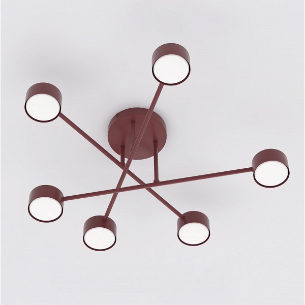Lampa sufitowa HALO 6 BURGUNDY - Emibig