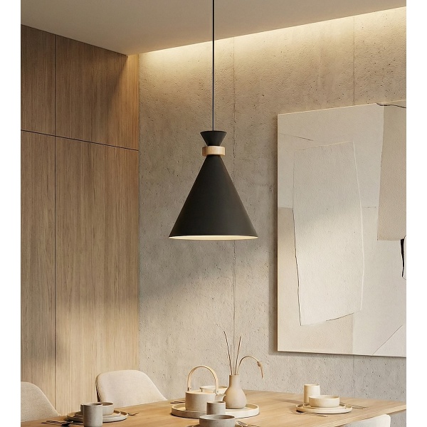 Lampa wisząca ZERO 1 BLACK - Emibig