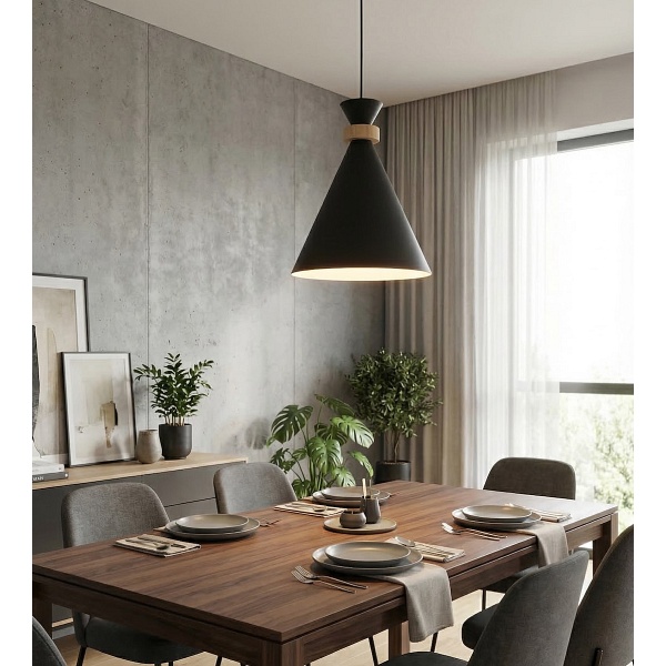 Lampa wisząca ZERO 1 BLACK - Emibig