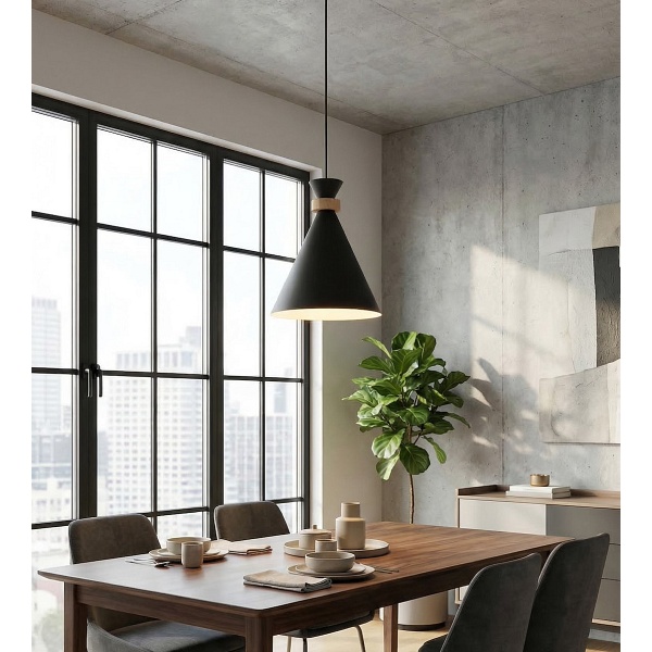 Lampa wisząca ZERO 1 BLACK - Emibig