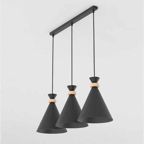 Lampa wisząca ZERO 3 BLACK - Emibig