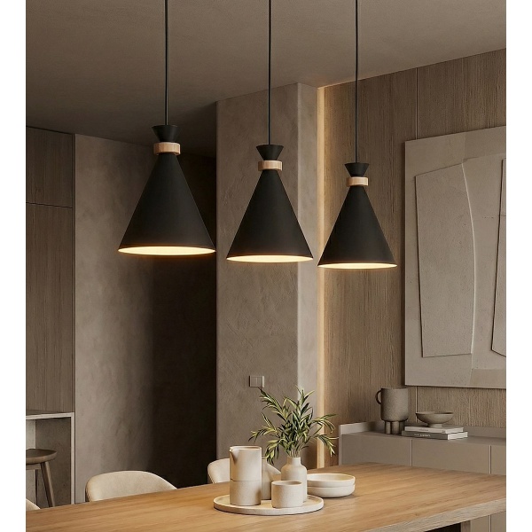 Lampa wisząca ZERO 3 BLACK - Emibig