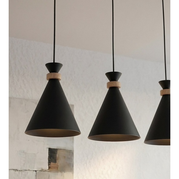 Lampa wisząca ZERO 3 BLACK - Emibig