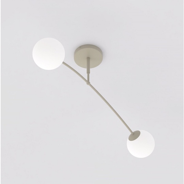Lampa sufitowa PREGOS 2 MOKKA OPAL - Emibig