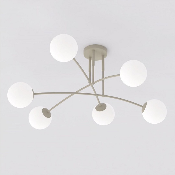 Lampa sufitowa PREGOS 6 MOKKA OPAL - Emibig