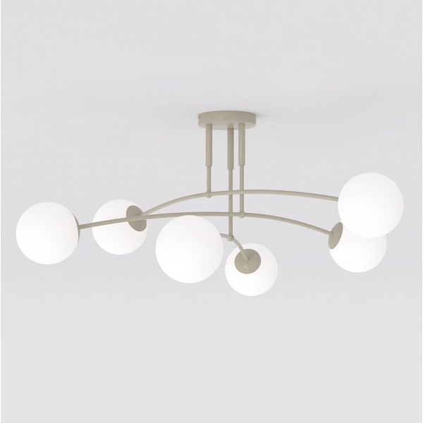 Lampa sufitowa PREGOS 6 MOKKA OPAL - Emibig