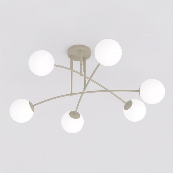 Lampa sufitowa PREGOS 6 MOKKA OPAL - Emibig