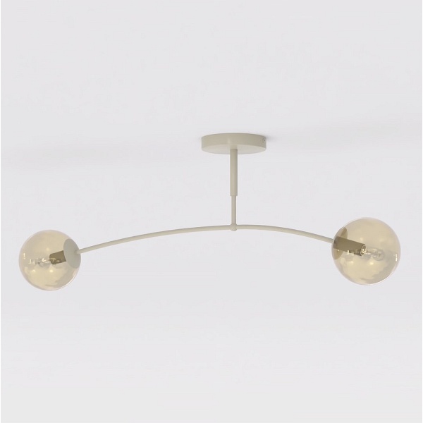Lampa sufitowa PREGOS 2 MOKKA MIODOWY - Emibig