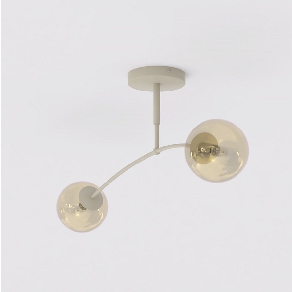 Lampa sufitowa PREGOS 2 MOKKA MIODOWY - Emibig