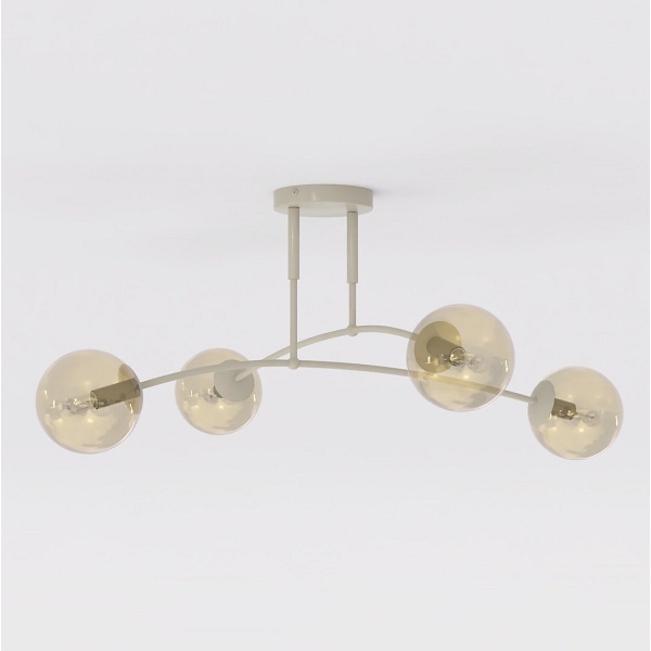 Lampa sufitowa PREGOS 4 MOKKA MIODOWY - Emibig