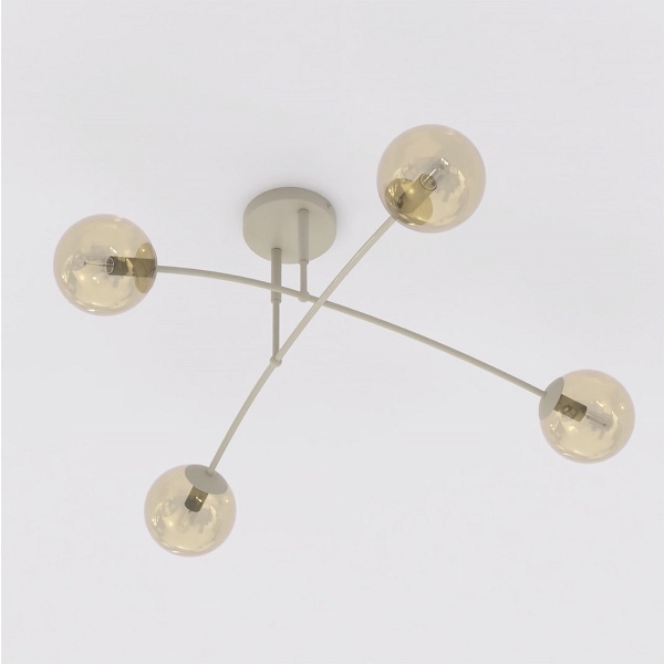 Lampa sufitowa PREGOS 4 MOKKA MIODOWY - Emibig