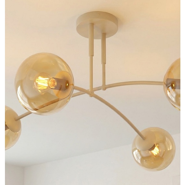 Lampa sufitowa PREGOS 4 MOKKA MIODOWY - Emibig