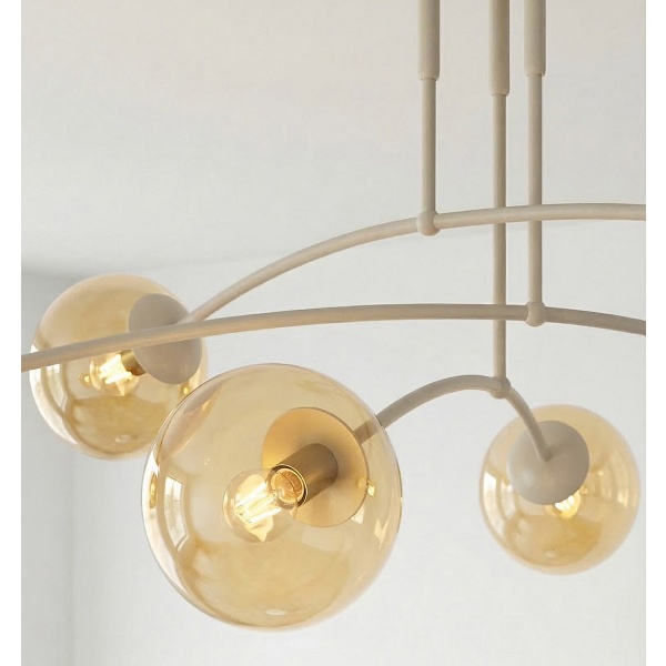 Lampa sufitowa PREGOS 6 MOKKA MIODOWY - Emibig