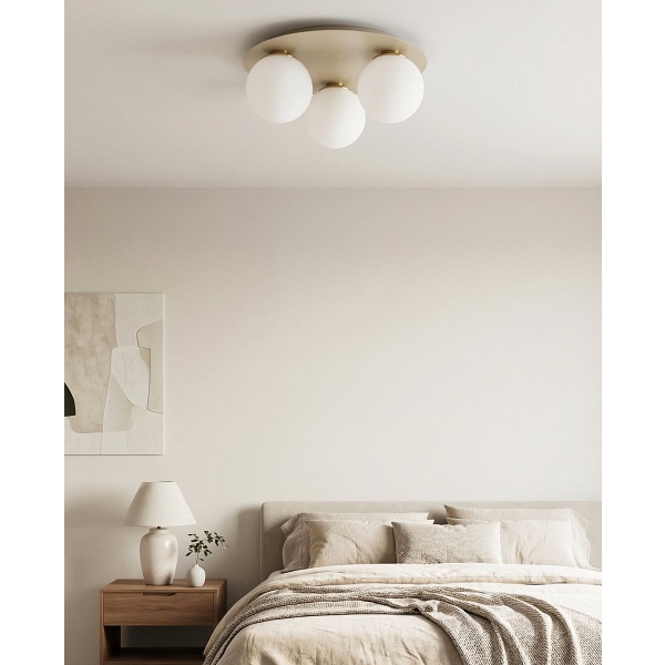 Lampa sufitowa SOLAR 3 MOKKA OPAL - Emibig