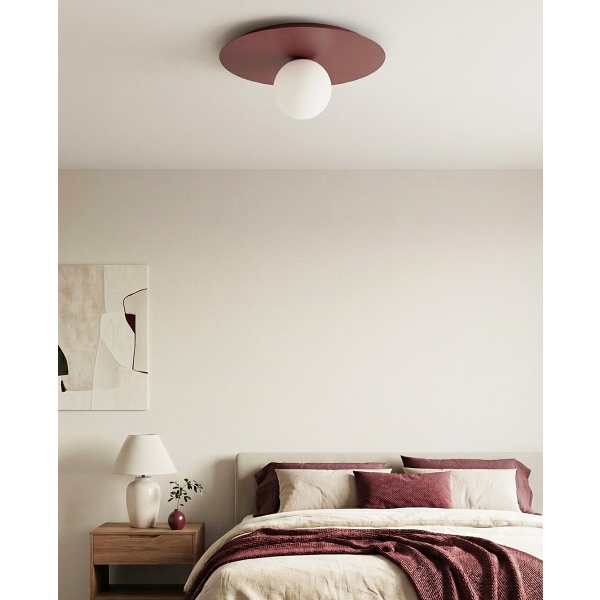 Lampa sufitowa SOLAR 1 BURGUNDY OPAL - Emibig