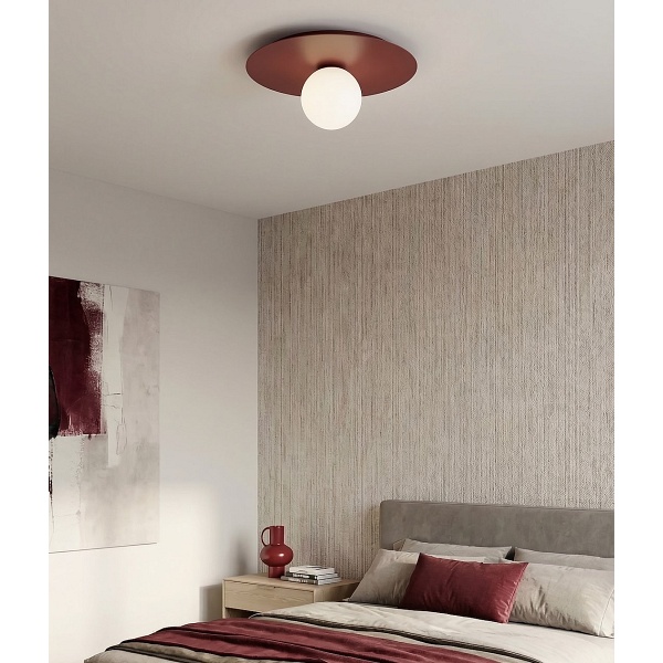 Lampa sufitowa SOLAR 1 BURGUNDY OPAL - Emibig