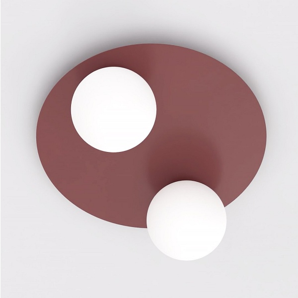Lampa sufitowa SOLAR 2 BURGUNDY OPAL - Emibig
