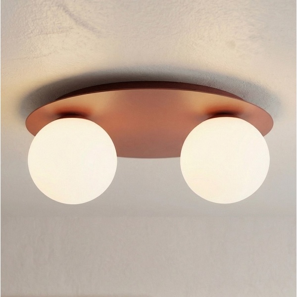 Lampa sufitowa SOLAR 2 BURGUNDY OPAL - Emibig