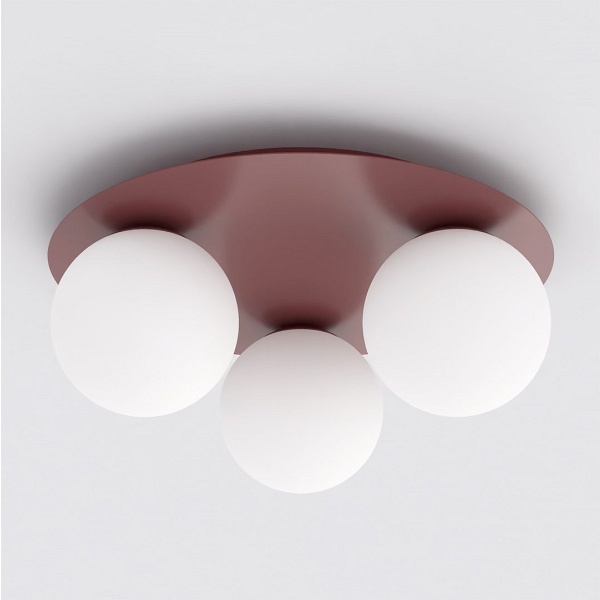 Lampa sufitowa SOLAR 3 BURGUNDY OPAL - Emibig