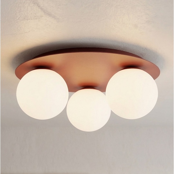 Lampa sufitowa SOLAR 3 BURGUNDY OPAL - Emibig