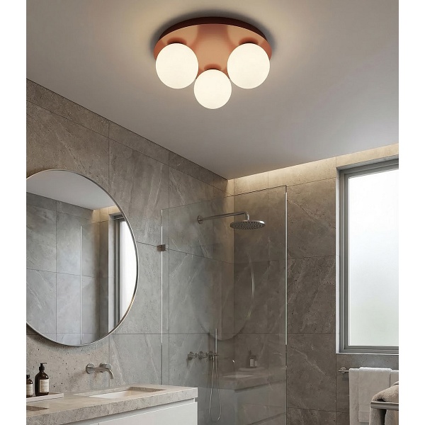 Lampa sufitowa SOLAR 3 BURGUNDY OPAL - Emibig