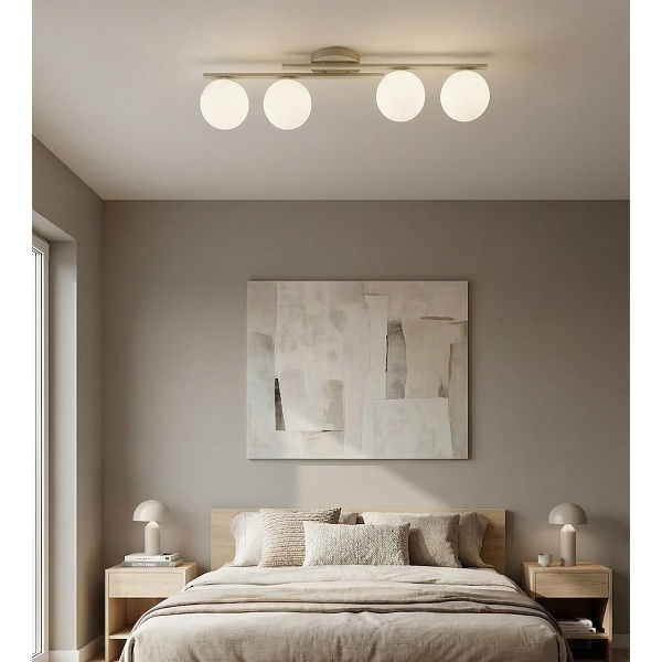 Lampa sufitowa KAIRO 4 MOKKA OPAL - Emibig